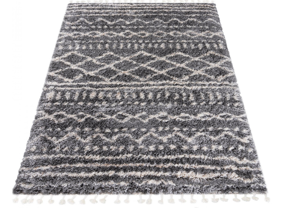 Kusový koberec AZTEC tmavě šedý - typ E