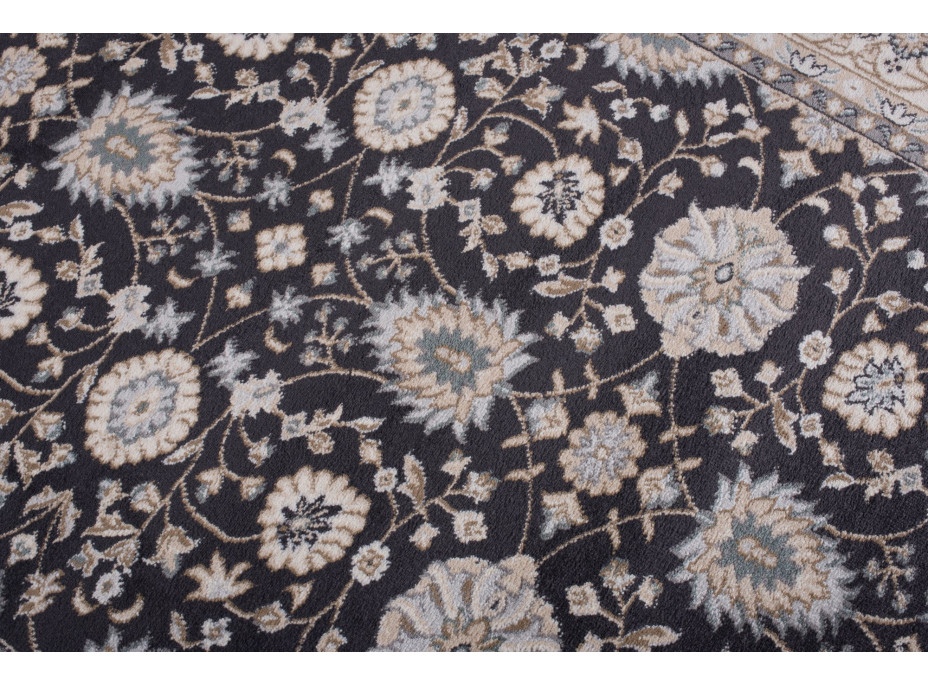 Kusový koberec COLORADO Frame - tmavě šedý
