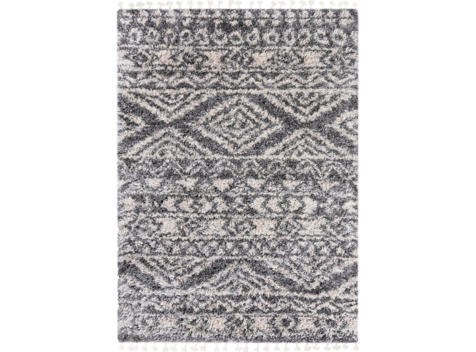 Kusový koberec AZTEC tmavě šedý - typ B
