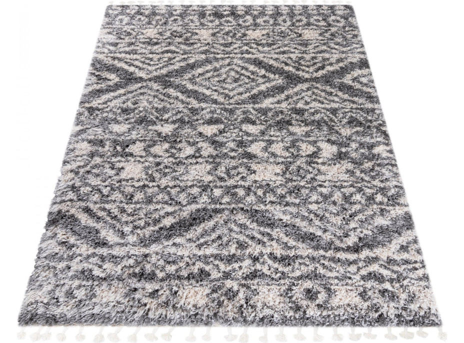 Kusový koberec AZTEC tmavě šedý - typ B
