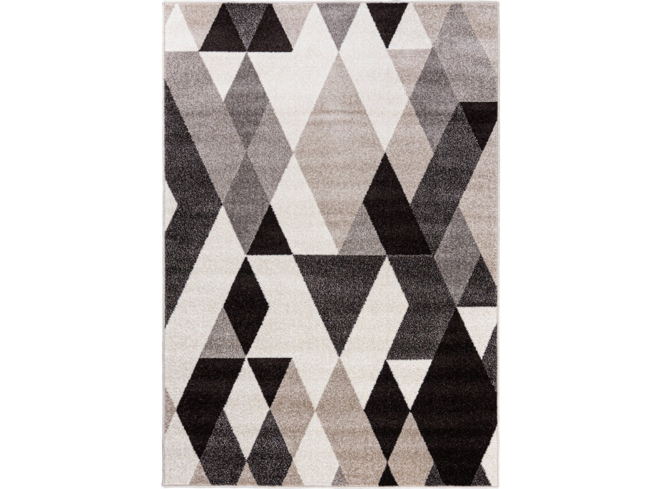 Kusový koberec FIESTA Triangles - šedý