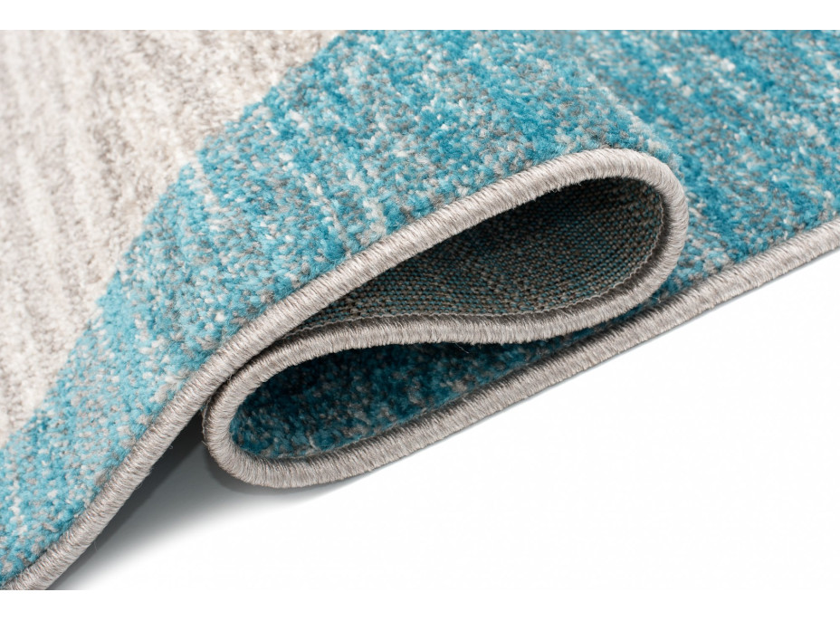 Kusový koberec FIESTA Abstract - modrý/šedý