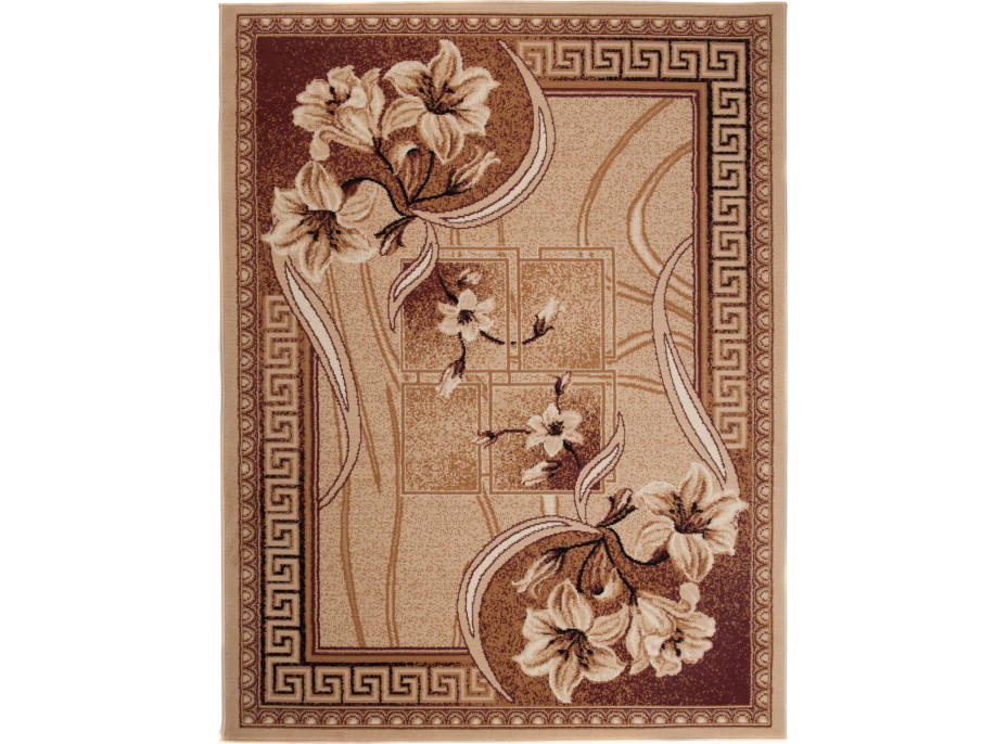 Kusový koberec ATLAS Lilly - tmavě béžový/hnědý