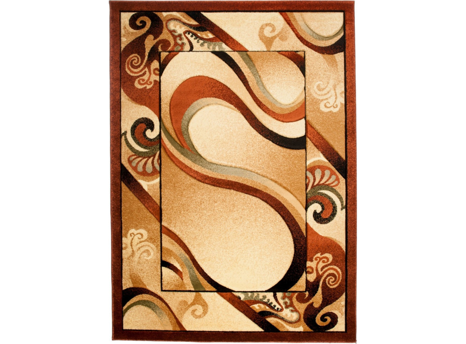 Kusový koberec ANTOGYA Wave - krémový/hnědý