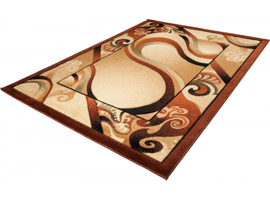 Kusový koberec ANTOGYA Wave - krémový/hnědý