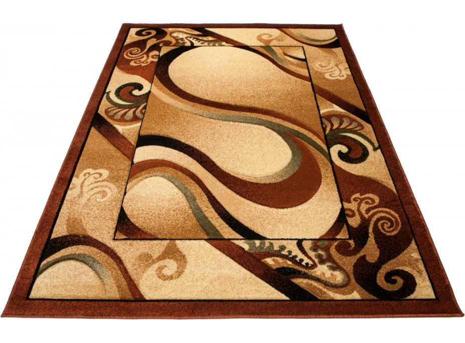 Kusový koberec ANTOGYA Wave - krémový/hnědý