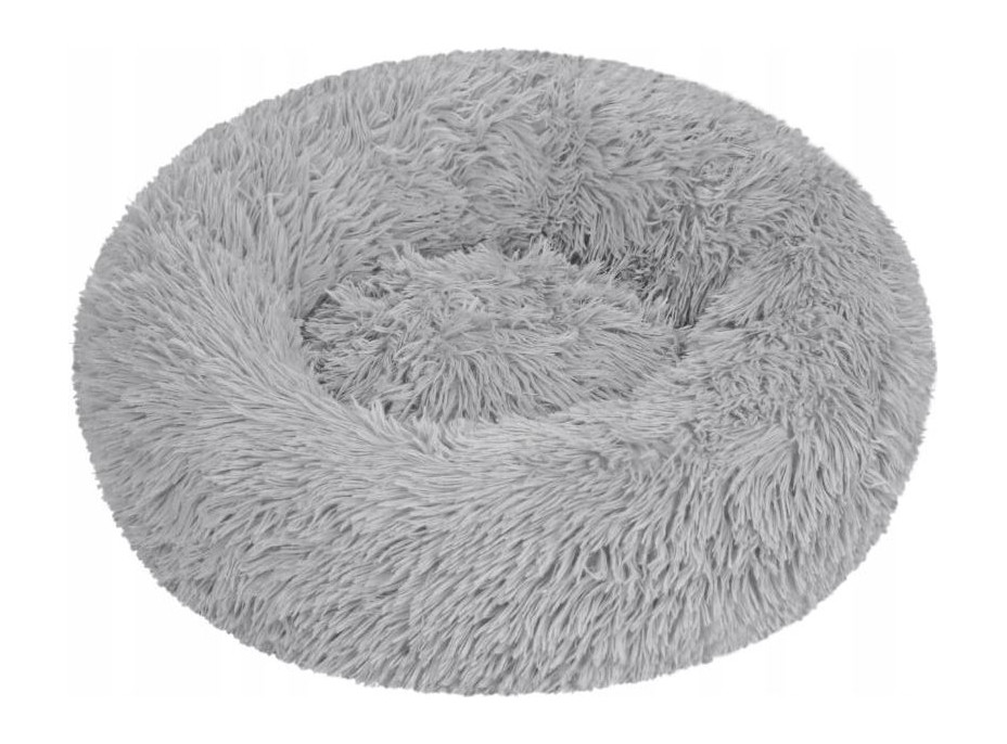 Plyšový pelíšek pro psy CANIS 90 cm - šedý