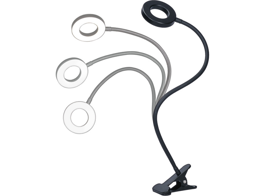 LED stmívatelná stolní lampička s klipem - 300lm - USB