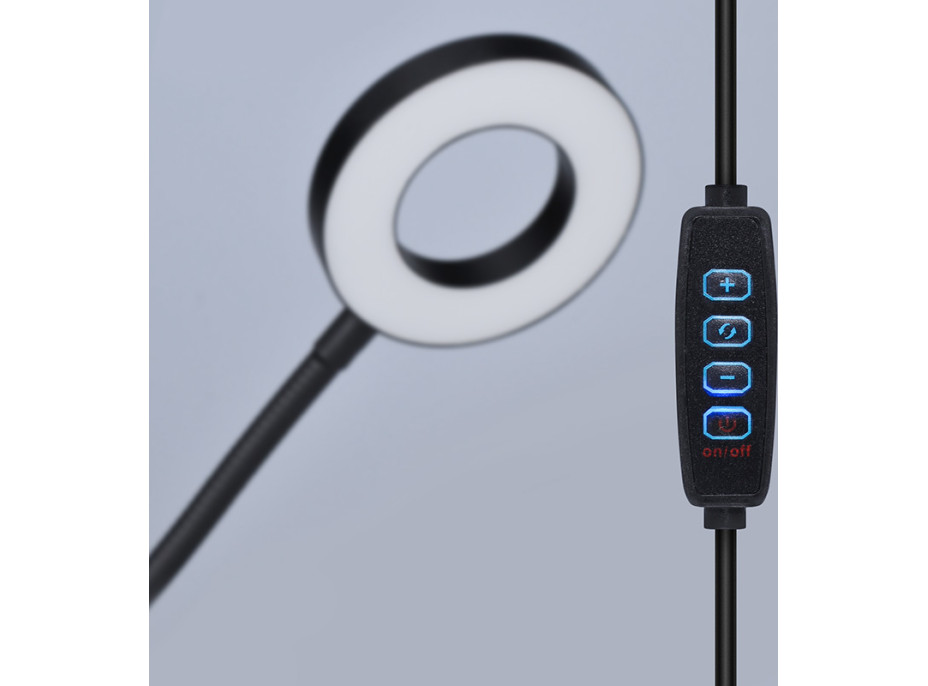LED stmívatelná stolní lampička s klipem - 300lm - USB