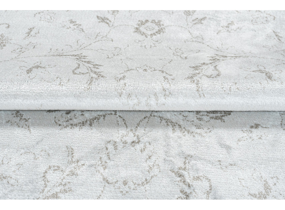 Kusový koberec ISFAHAN Flora - krémový/stříbrný