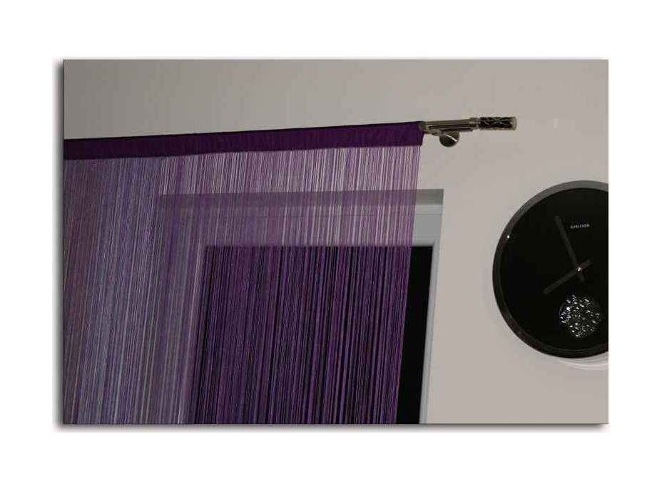 Šňůrkový závěs SPAGHETTI 90x200 cm - fialový