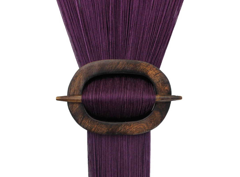 Šňůrkový závěs SPAGHETTI 90x200 cm - fialový