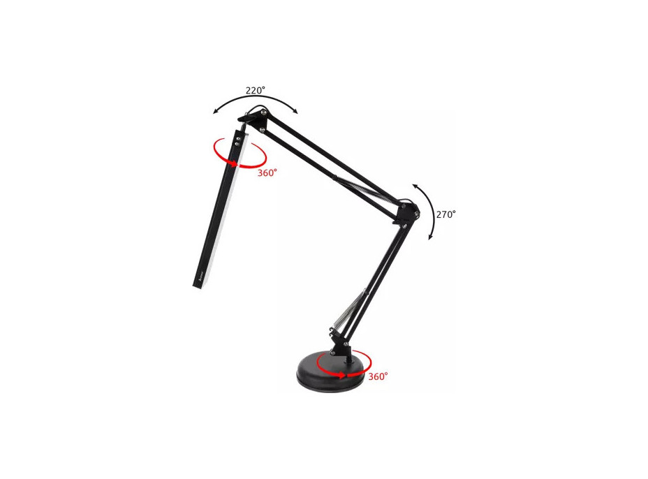 Stolní USB LED lampa 2v1 Izoxis - černá