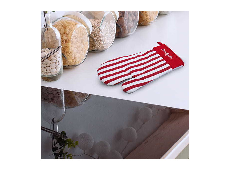 Kuchyňská rukavice BON APETIT 17x28 cm - červená