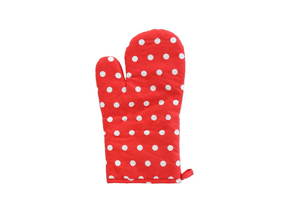 Kuchyňská rukavice KITCHEN TIME 17x28 cm - červená