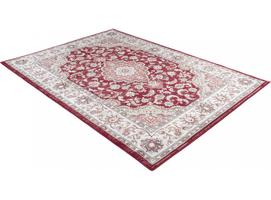 Kusový koberec DUBAI gro - červený/bílý