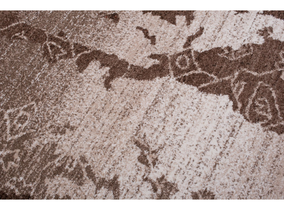 Kusový koberec RASTA Map - hnědý