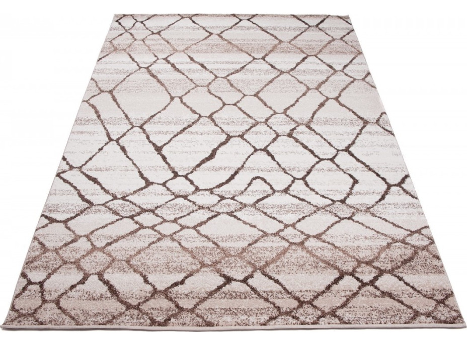 Kusový koberec RASTA Net - béžový/hnědý