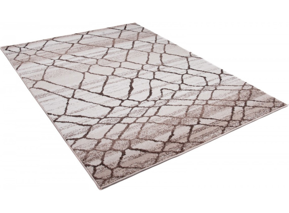 Kusový koberec RASTA Net - béžový/hnědý