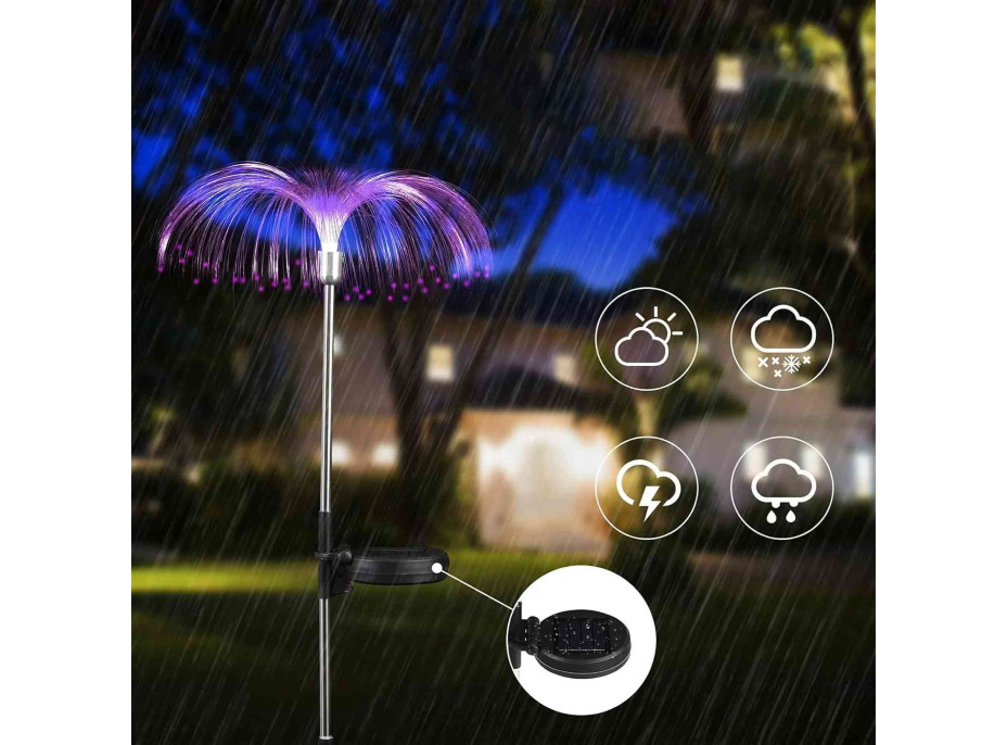 Venkovní solární LED osvětlení PALMA 80 cm - mulicolor