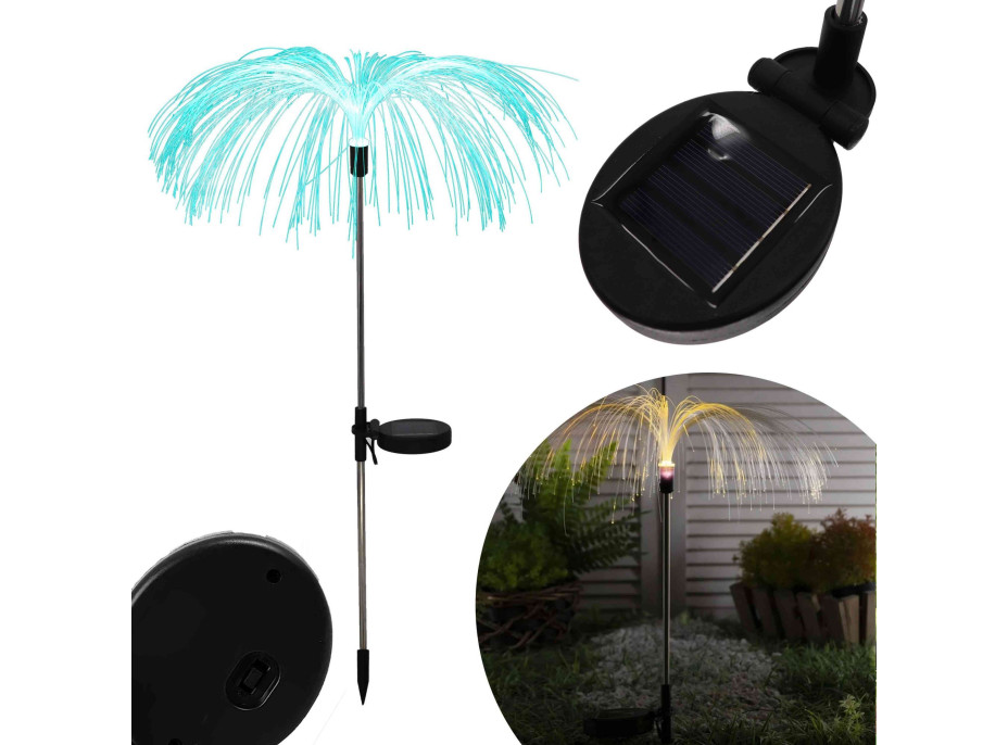 Venkovní solární LED osvětlení PALMA 80 cm - mulicolor