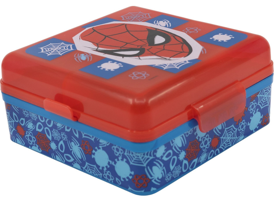 STOR Čtvercový Multi Box na svačinu Spiderman