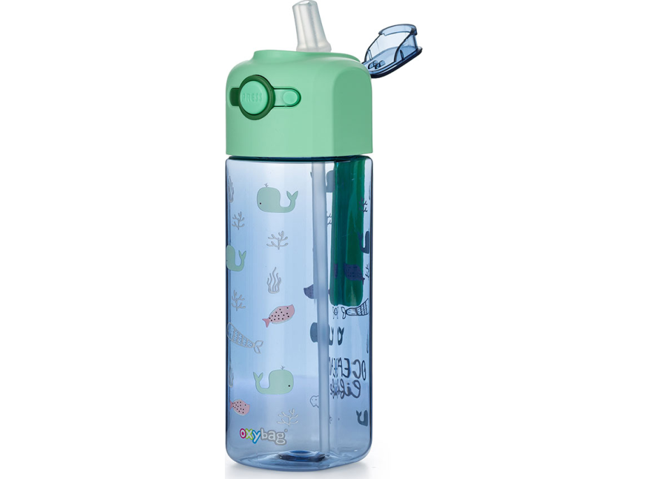 OXYBAG Láhev na pití OXY SMILE Ocean life 450 ml