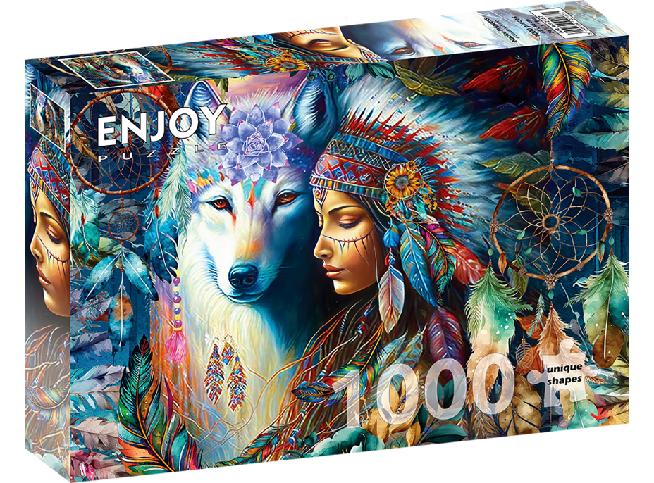 ENJOY Puzzle Domorodá princezna 1000 dílků