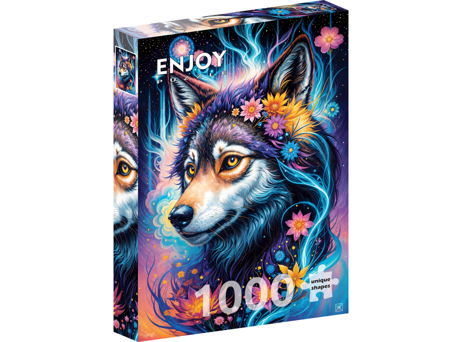 ENJOY Puzzle Kouzelný vlčí portrét 1000 dílků