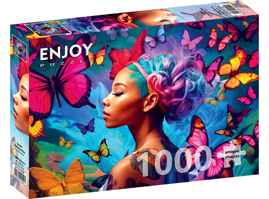 ENJOY Puzzle Královna motýlů 1000 dílků