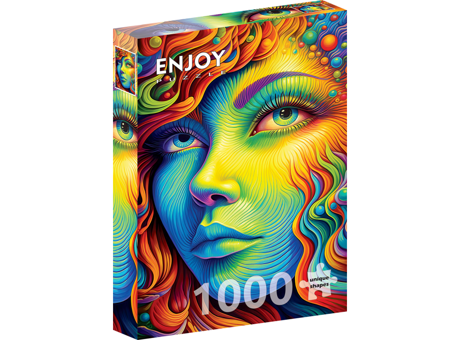 ENJOY Puzzle Malovaná slečna 1000 dílků