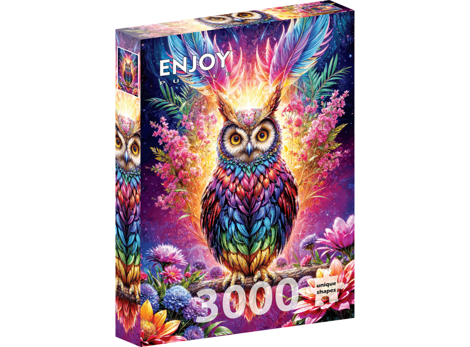 ENJOY Puzzle Neonová sova 3000 dílků