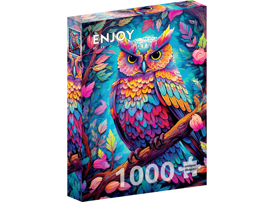 ENJOY Puzzle Oslnivá sova 1000 dílků