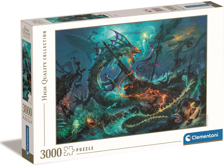 CLEMENTONI Puzzle Podmořská bitva 3000 dílků