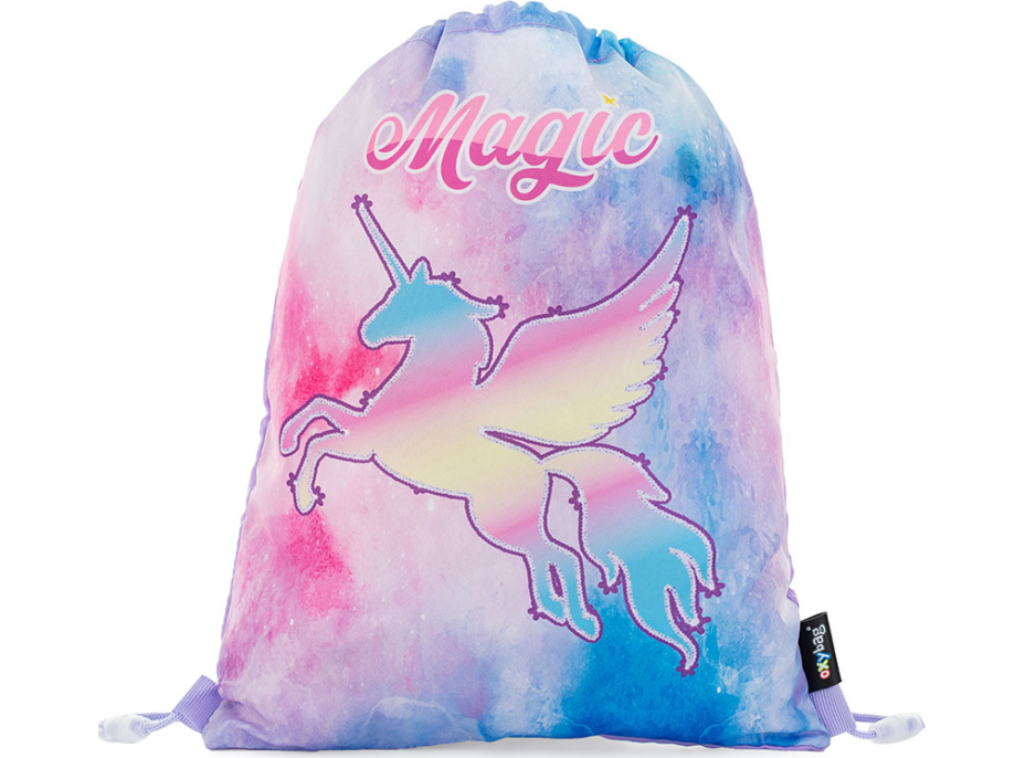 OXYBAG Sáček na cvičky 30x37cm OXY GO Unicorn