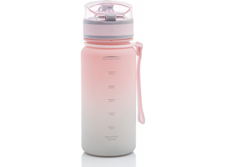 ASTRA Zdravá láhev na vodu Aqua Pure 400 ml růžovo-šedá