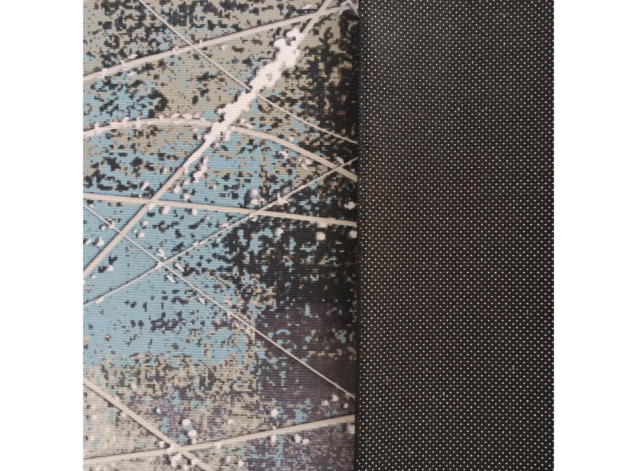 Kusový koberec HONOR Burst - tmavě šedý/modrý