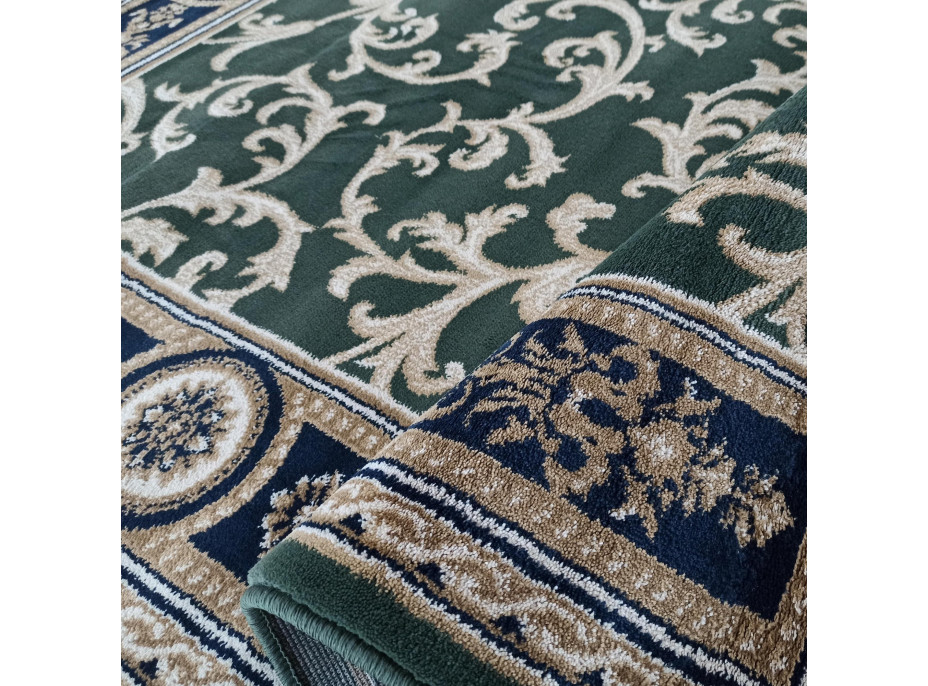 Kusový koberec NOBLE twigs - tmavě zelený