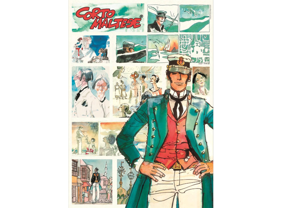 CLEMENTONI Puzzle Corto Maltese: Dobrodružný námořník 1000 dílků