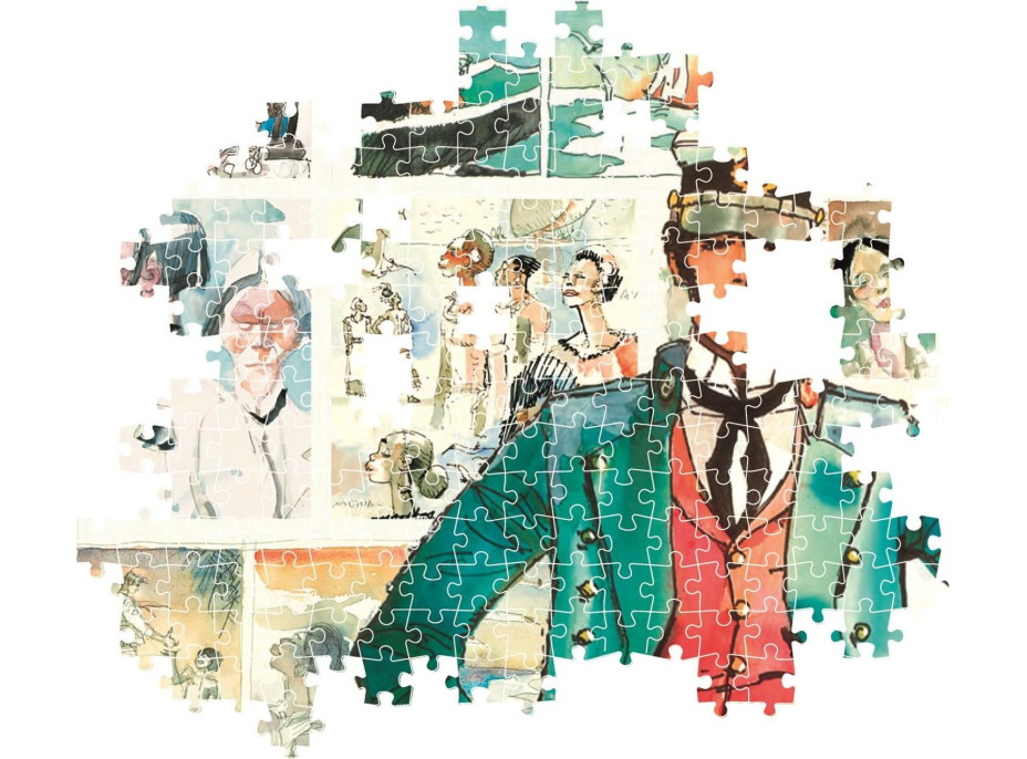 CLEMENTONI Puzzle Corto Maltese: Dobrodružný námořník 1000 dílků