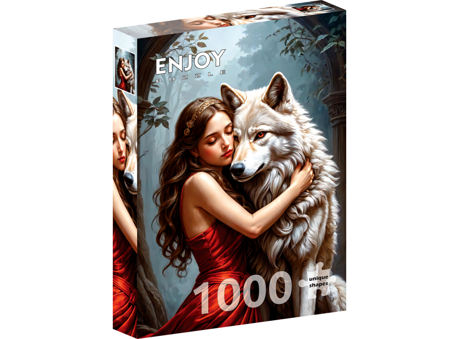 ENJOY Puzzle Dáma a vlk 1000 dílků