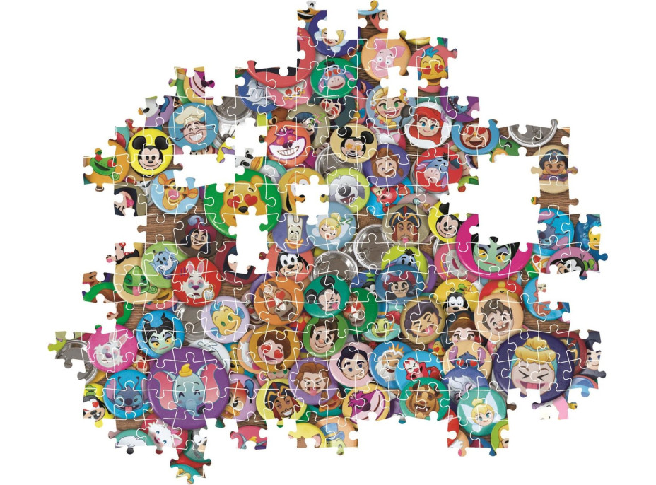 CLEMENTONI Puzzle Impossible Disney placky 1000 dílků