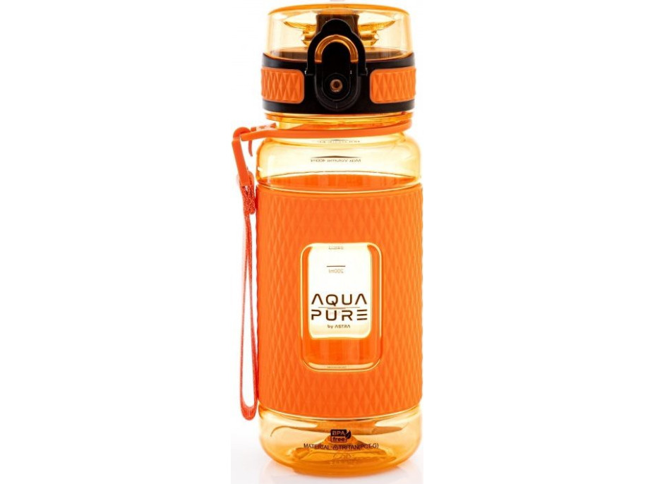 ASTRA Zdravá láhev na vodu Aqua Pure 400 ml oranžová