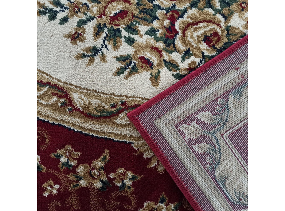 Kusový koberec NOBLE rosette - bordó
