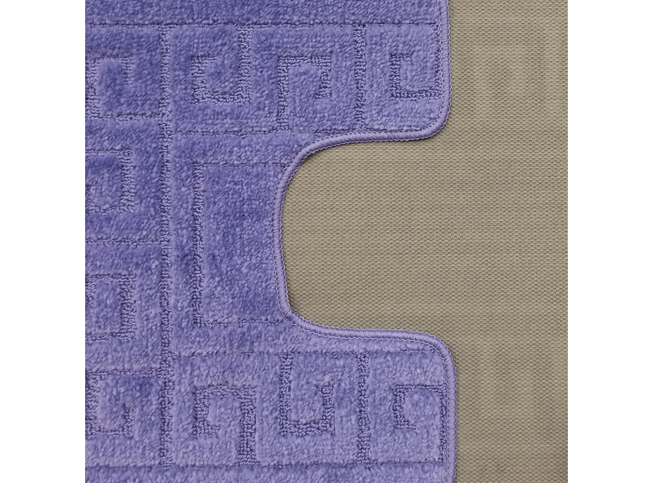 Sada koupelnových předložek s výřezem TÁŇA - greek - fialová