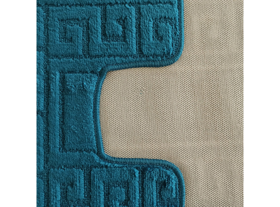 Sada koupelnových předložek s výřezem TÁŇA - greek - mořská zelená