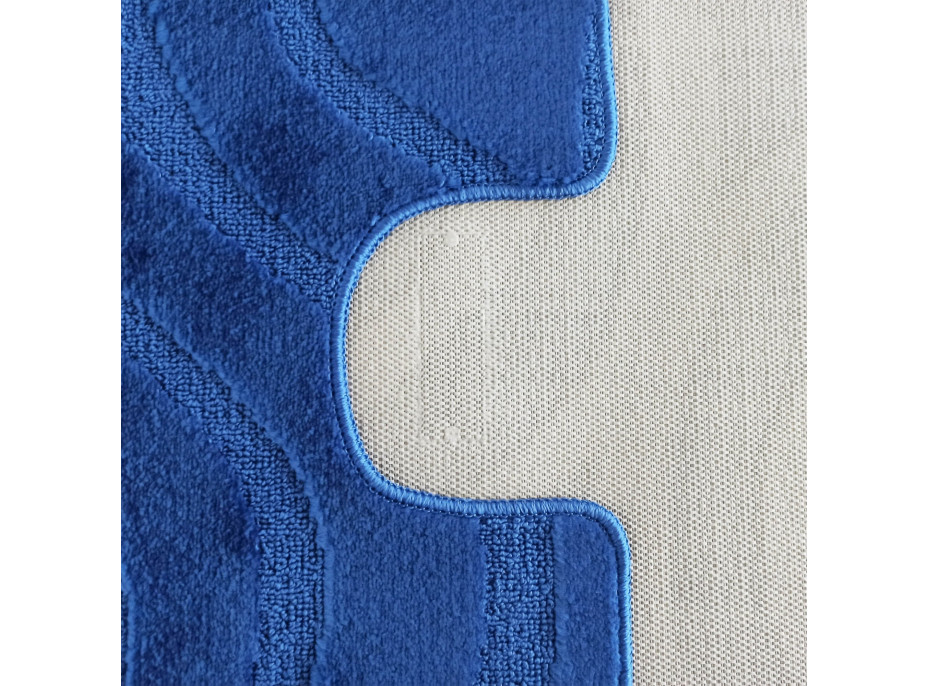 Sada koupelnových předložek s výřezem TÁŇA - symphony - tmavě modrá