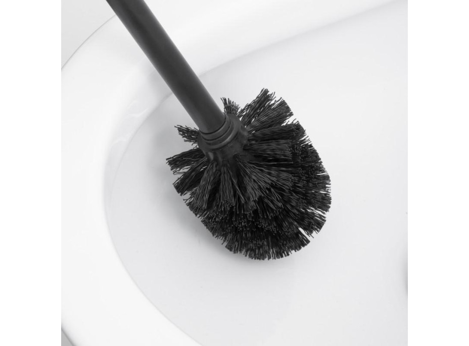 WC štětka - černá s černým madlem