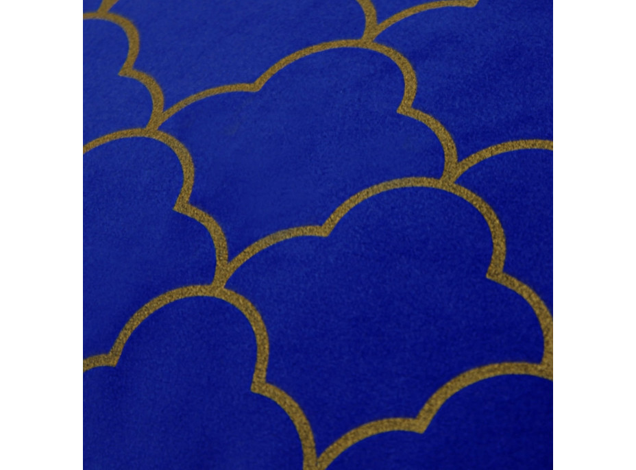 Povlak na polštář VELVET MAROKO 45x45 cm - tmavě modrý