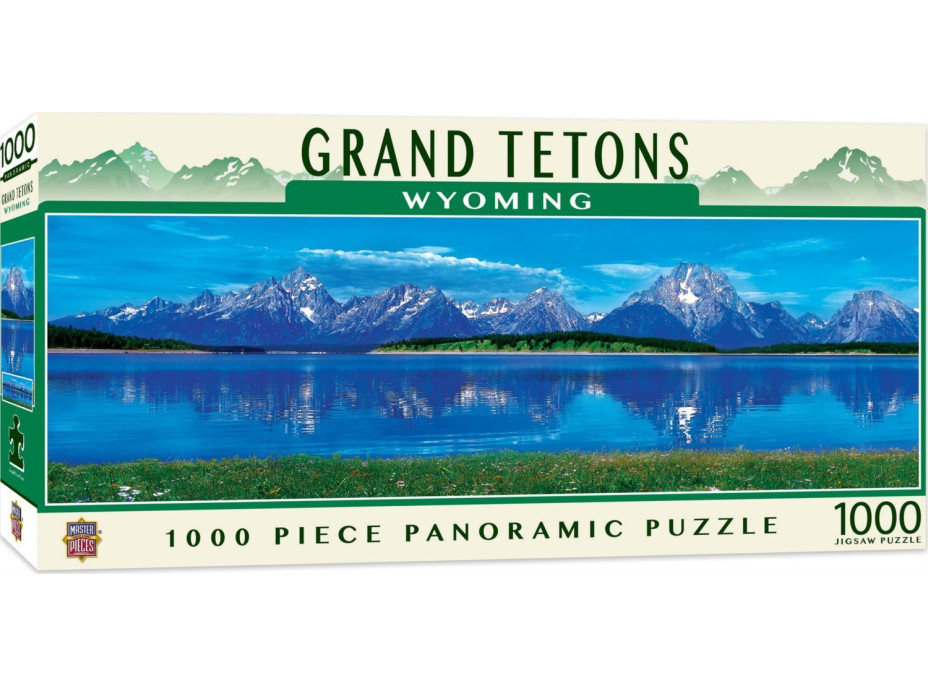 MASTERPIECES Panoramatické puzzle Grand Tetons National Park, Wyoming 1000 dílků